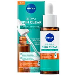 Сироватка для обличчя NIVEA Derma Skin Clear для відновлення водного балансу та чистої шкіри 30 мл