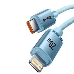 Кабель Baseus Gem Fast-Charging Data Cable USB-C to iP 20W 2 м Galaxy блакитний - мініатюра 3