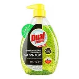 Гель для мытья посуды концентрованный Dual Power Carbon Plus Lemon, 600 мл