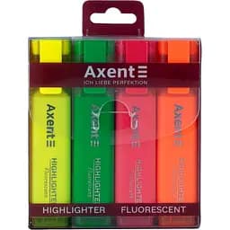 Набор маркеров Axent Highlighter 1-5 мм 4 шт. неоновый (2537-40-A)