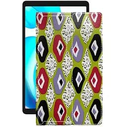 Чехол StatusCASE из экокожи для планшета Realme Pad Mini Камни-цветные