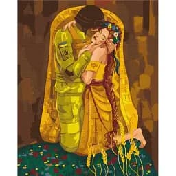 Картина по номерам Brushme В надежных объятиях ©Соломея Ковальчук 50x60 см