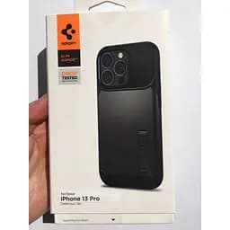 Оригінальний протиударний чохол Spigen Slim Armor для Apple Iphone 13 Pro (6.1") Gunmetal ACS03303 - мініатюра 10