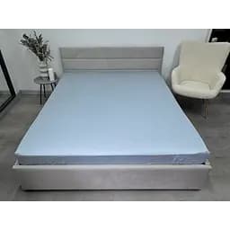 Простирадло Ecotton Pearl Blue на резинці сатин 90х200 см блакитне (24792) - мініатюра 3
