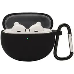 Чохол-накладка DK для Oppo Enco Air 1/2 | Silicone Candy Friendly з карабіном (012708) (black)