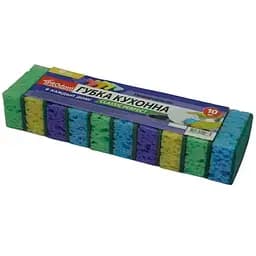 Губка для мытья посуды Prodom Perfect Classik 85 мм х 55 мм х 30 мм 10 шт.