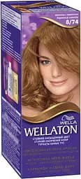 Стійка крем-фарба для волосся Wellaton відтінок 8/74 шоколад із карамеллю 110 мл