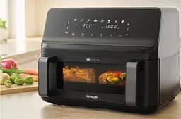 Sencor Мультипіч Sencor Dual Vita Fryer, 2700Вт, чаша-4.5+4.5л, сенсорне керув., 2 чаші, гриль, пластик, чорний - мініатюра 8