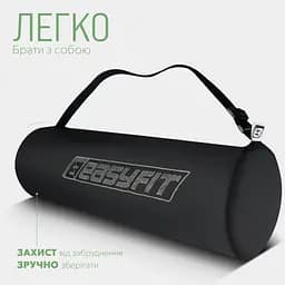 Килимок для йоги та фітнесу TPE+TC 6 мм двошаровий + Чохол чорний із зеленим EasyFit fit0025059 - мініатюра 6