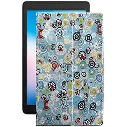 Чехол StatusCASE из экокожи для планшета Alcatel 3T 8 2020 Круги-цветные