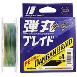 Шнур Major Craft Dangan Braid X8 150 m мульти. #1.2/0.16 mm 25lb/9.8 kg (1013-772.73.58)