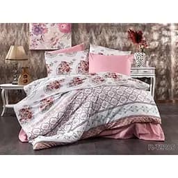 Комплект постільної білизни TAG Tekstil з компаньйоном Сімейний 000210853 (R-T9205)