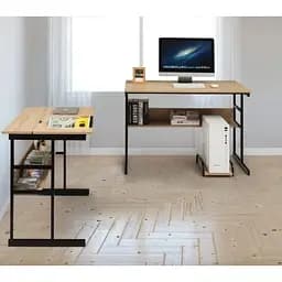 Комп'ютерний стіл Costway Fulton з регульованою панеллю в стилі Loft - мініатюра 3