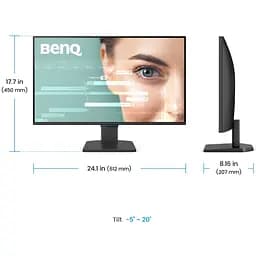 Монітор TFT 27" BenQ GW2790C, IPS, 99% sRGB, HDMI, DP, USB-C, колонки, чорний (9H.LNPLB.QBE) - мініатюра 4