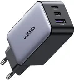 Зарядний пристрій Ugreen CD244 USB-A + 2 x USB-C 65 Вт GaN Tech Fast Charger сірий - мініатюра 2