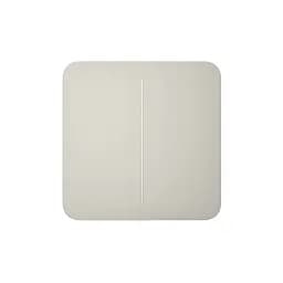 Розумний вимикач Ajax SoloButton 2-gang устричний