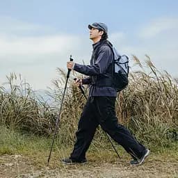 Трекінгова палиця Naturehike (CNK2450DS017) 35-110см - складна - чорна - мініатюра 8