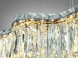 Підвісна кришталева люстра LED Diasha 576/800G, 125 Вт, 6875 лм, - мініатюра 7