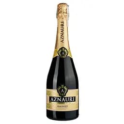 Вино игристое Aznauri, белое, полусладкое, 10-13%, 0,75 л (730438)