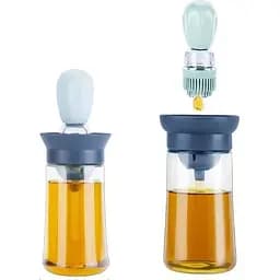 Диспенсер для олії та оцту Semi 180 мл із силіконовим пензлем Blue/Turquoise