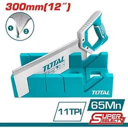 Ножівка Total THT59126 пасовочная по дереву 11 зубів на дюйм 300 мм + стусло - мініатюра 2