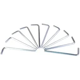 Ключ шестигранный L-образный Mastertool 4 мм (в упаковке 10 шт.) 75-0004