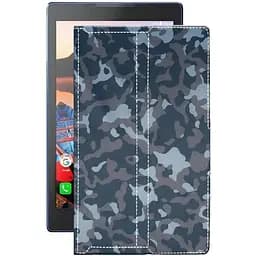 Чехол StatusCASE из экокожи для планшета Lenovo Tab 3 TB3-730X Хаки-синий