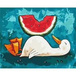 Картина по номерам Brushme Арбузный рай © ANNART 40x50 см