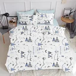Комплект постільної білизни Cosas Dream wigwam CS2 Двоспальний блакитний (WigwamDream_El140-Blue_180) - мініатюра 2
