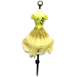 Вішалка-ключниця для одягу Манекен зелений 28х13х13 см