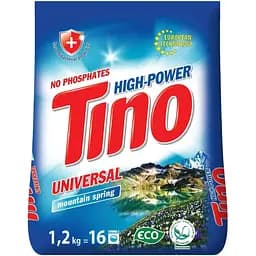 Порошок пральний Tino High-Power Universal Mountain spring 1.2 кг