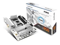 SAPPHIRE Motherboard PURE B850 WIFI7 sAM5 B850 4xDDR5 M.2 HDMI DP WiFi BT ATX білий - мініатюра 7