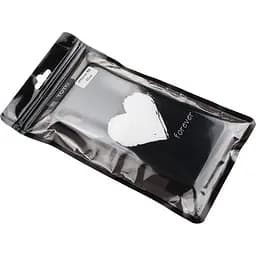 Чохол-накладка Toto Glass Fashionable Case Apple iPhone XS Max White Heart on Black - мініатюра 2