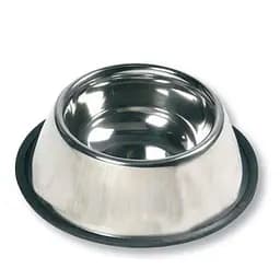 Flamingo Dish Rubber Rim фламінго рубер рим миска для собак з гумовим обідком, нержавійка 0.47 л d=13 см