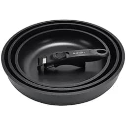 Набір сковорідок 3 предмети Gerlach 20. 24. 28 см Чорна 000272026