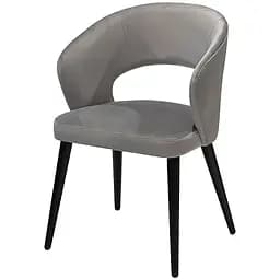 Стілець Prestol Байрон 550x450x800 мм сірий із чорним