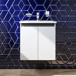 Тумба підвісна AM.PM X - Joy 55 см з умивальником M85-FHX0551-WC0551WG38 - мініатюра 2