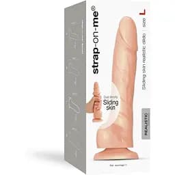 Реалістичний фалоімітатор Strap-On-Me Sliding Skin Realistic Dildo Vanille - L