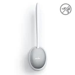 Йоржик для унітазу МВМ My Home клейкий BP-21, білий з сірим (BP-21 WHITE/GRAY) - мініатюра 2