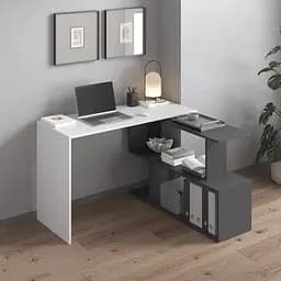 Стіл комп'ютерний Vays поворотний письмовий стіл трансформер M-41 Білий-Антрацит