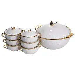 Суповий сервіз Amphora на 6 персон порцеляновий SPW-16