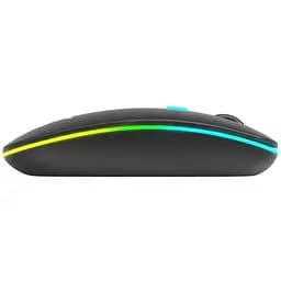 Комп'ютерна мишка Xtrike Me GW-113 бездротова Bluetooth+2,4G 3200dpi. 4кн. 7 режимів RGB чорна (GW-113) - мініатюра 3