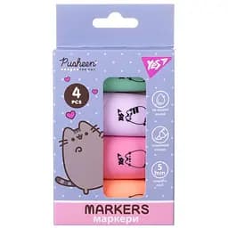 Маркер текстовый Yes Pusheen 4 шт. (391094)