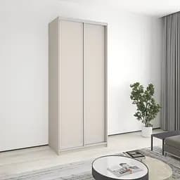 Шкаф-купе двухдверный MebelStar Стандарт AL 2ДСП 100x60x240 см Кашемир (MBS-3627)