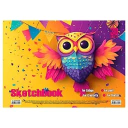 Альбом для малювання "Сова" 30 аркушів, пружина KT13022501 Jumbi (9789655323245)