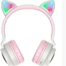 Наушники Hoco W27 Cat EAR Wireless headphones чисто розовые