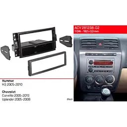 Перехідна рамка ACV Hummer H3 (281238-02) - мініатюра 3