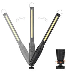 Акумуляторний LED ліхтар Bailong BL-821 з магнітом кліпсою та USB cвітлодіодний для кемпінгу 500 lm Чорний - мініатюра 3