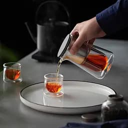 Чайник для заварювання TeaPot D-50 Press type 600ml Transparent - мініатюра 7