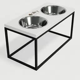 Hollky Base L — миски на підставці для середніх і великих собак (2 × 0,95 л, висота 20 см) - мініатюра 6